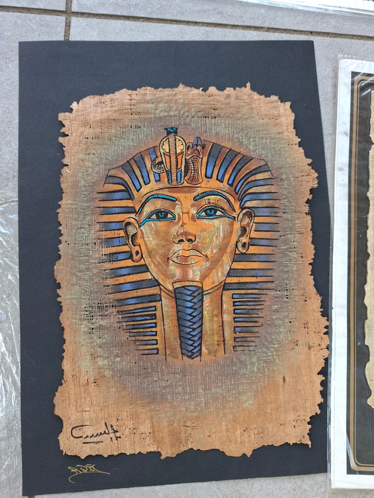 Egyptische papyrus schilderijen, Antiek en Kunst, Ophalen of Verzenden