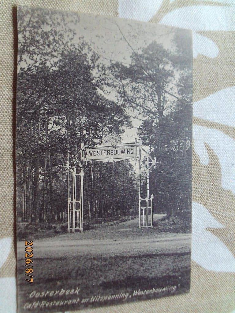 Oosterbeek Cafe Rest Uitspanning Westerbouwing ingang oud, Verzamelen, Ansichtkaarten | Nederland, Ophalen of Verzenden, Voor 1920