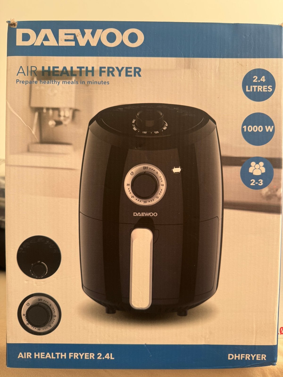 Daewoo air health  fryer, Ophalen, Nieuw, Airfryer, 1500 gram of meer