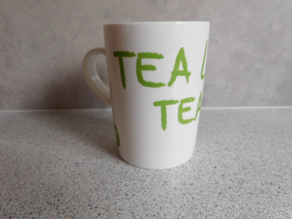 Rivièra Maison Mok Tea Loves Tea Leaves - 11x8 cm, Huis en Inrichting, Overige merken, Keramiek, Zo goed als nieuw, Overige stijlen
