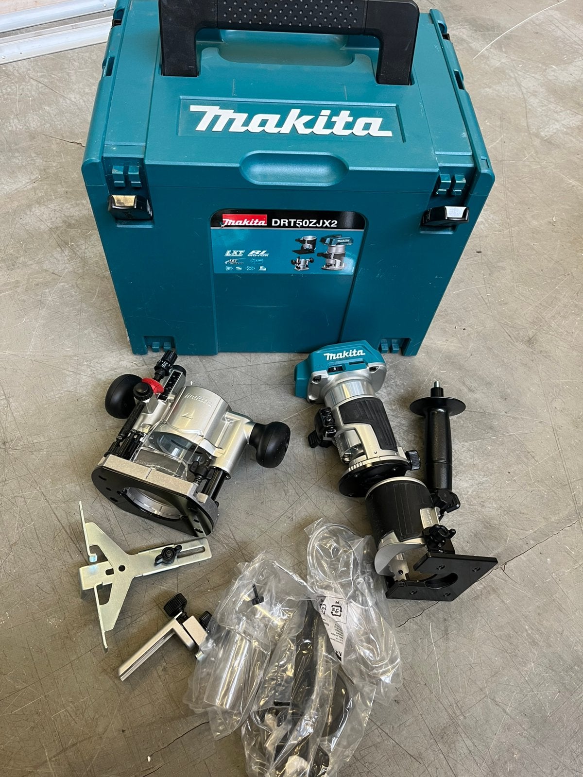 Nieuwe Makita DRT50ZJX2 boven freesmachine, ., Makita, Accu, Nieuw