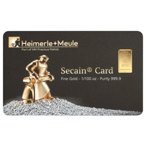 Heimerle & Meule 1/100 oz Goudbaar 0,311 gram, Ophalen of Verzenden, Goud