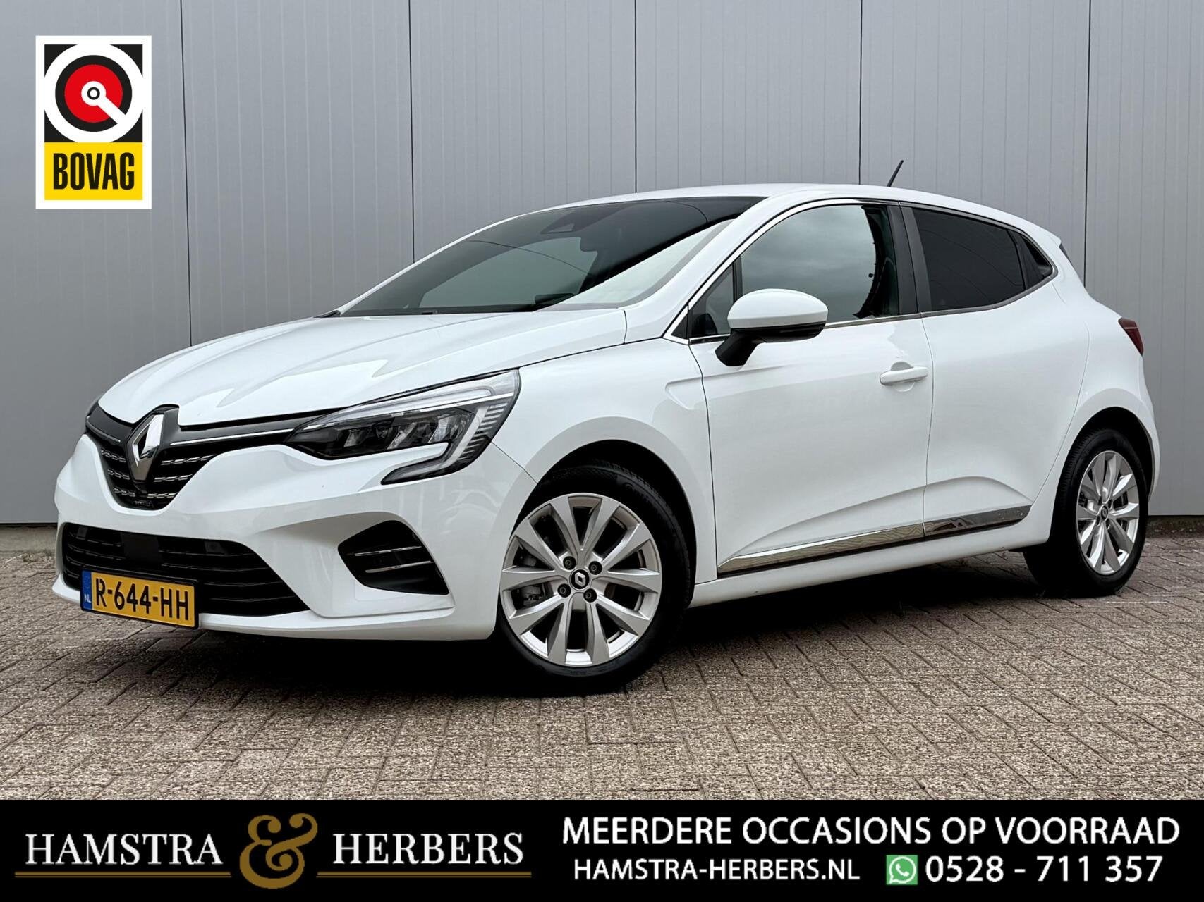 Renault Clio 1.0 TCe Intens wit, Gebruikt, Euro 6, Parkeersensor, Origineel Nederlands