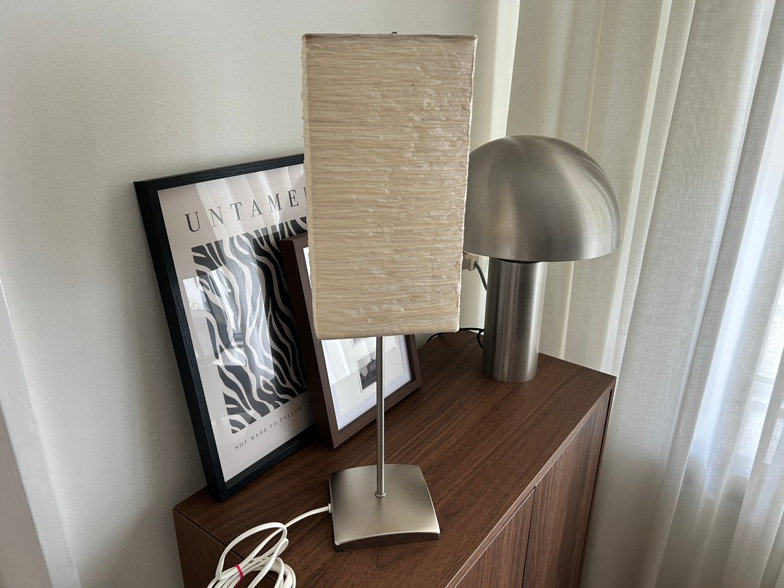 Ikea lamp rijstpapier, Huis en Inrichting, Lampen | Tafellampen, Ophalen of Verzenden, Zo goed als nieuw, IKEA
