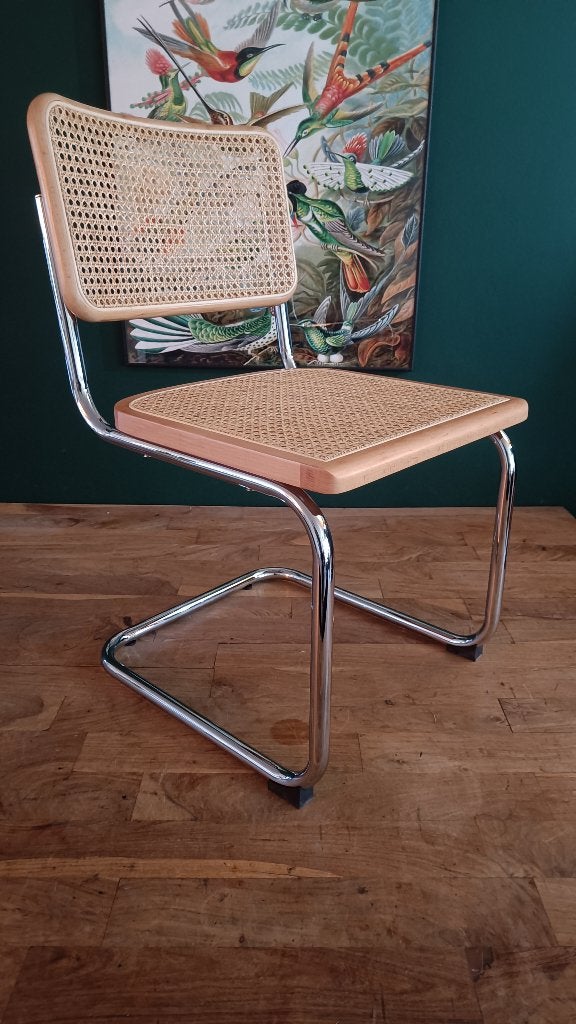 16x Thonet stijl Cesca Breuer buisstoel zwart rotan webbing, Overige kleuren, Hout, Nieuw, Ophalen of Verzenden