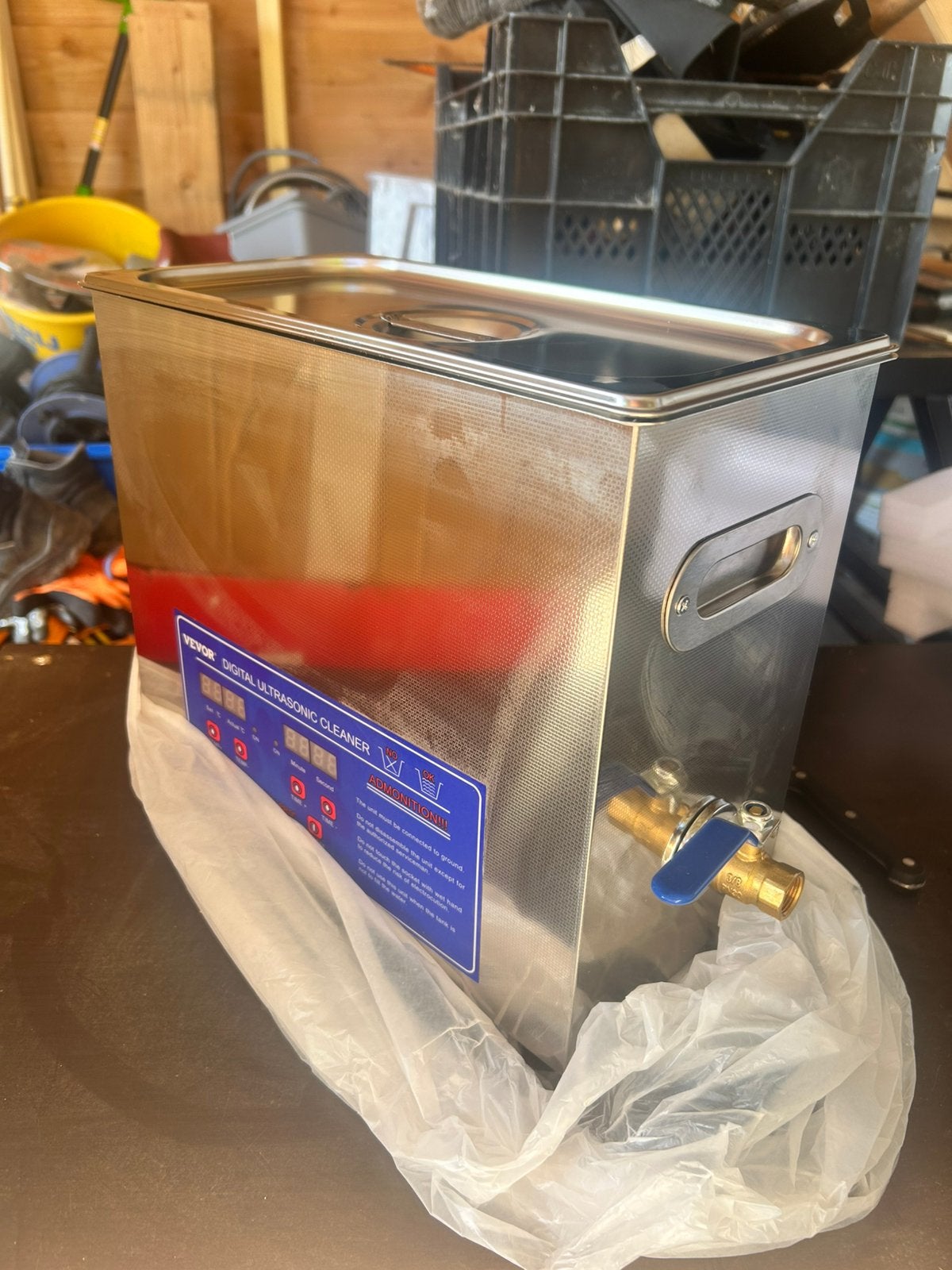 Ultrasonic Reiniger - Digital - RVS - Met Heater + Timer, Ophalen of Verzenden, Nieuw