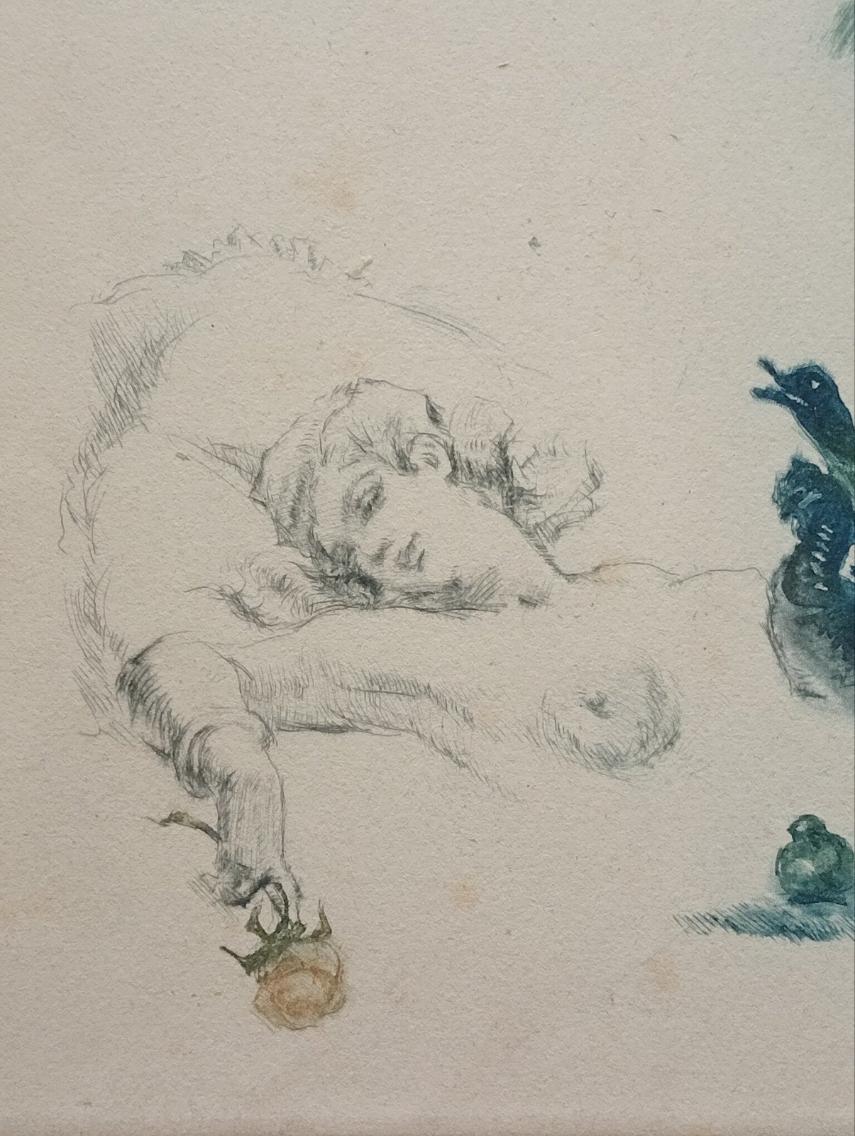Litho Naakt Stijl Felicien Rops Gaston Hoffmann 18x28cm, Antiek en Kunst, Kunst | Litho's en Zeefdrukken, Ophalen of Verzenden