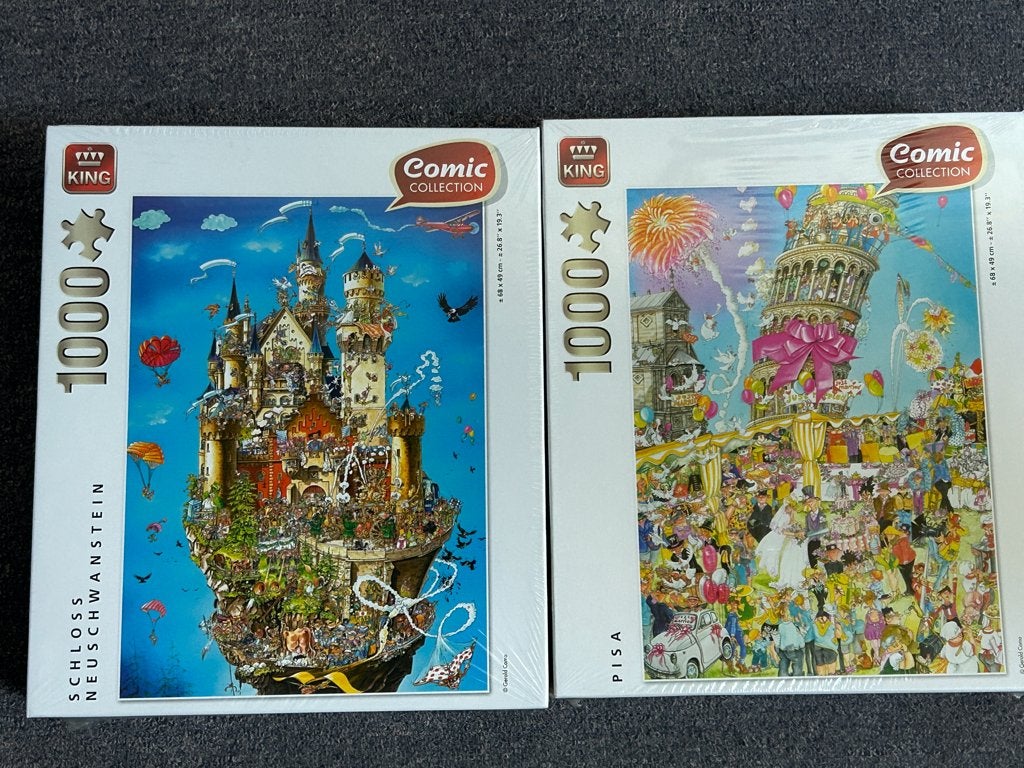 Puzzels King Comic Collection ( Nieuw in verpakking), Ophalen, 500 t/m 1500 stukjes, Nieuw, Legpuzzel