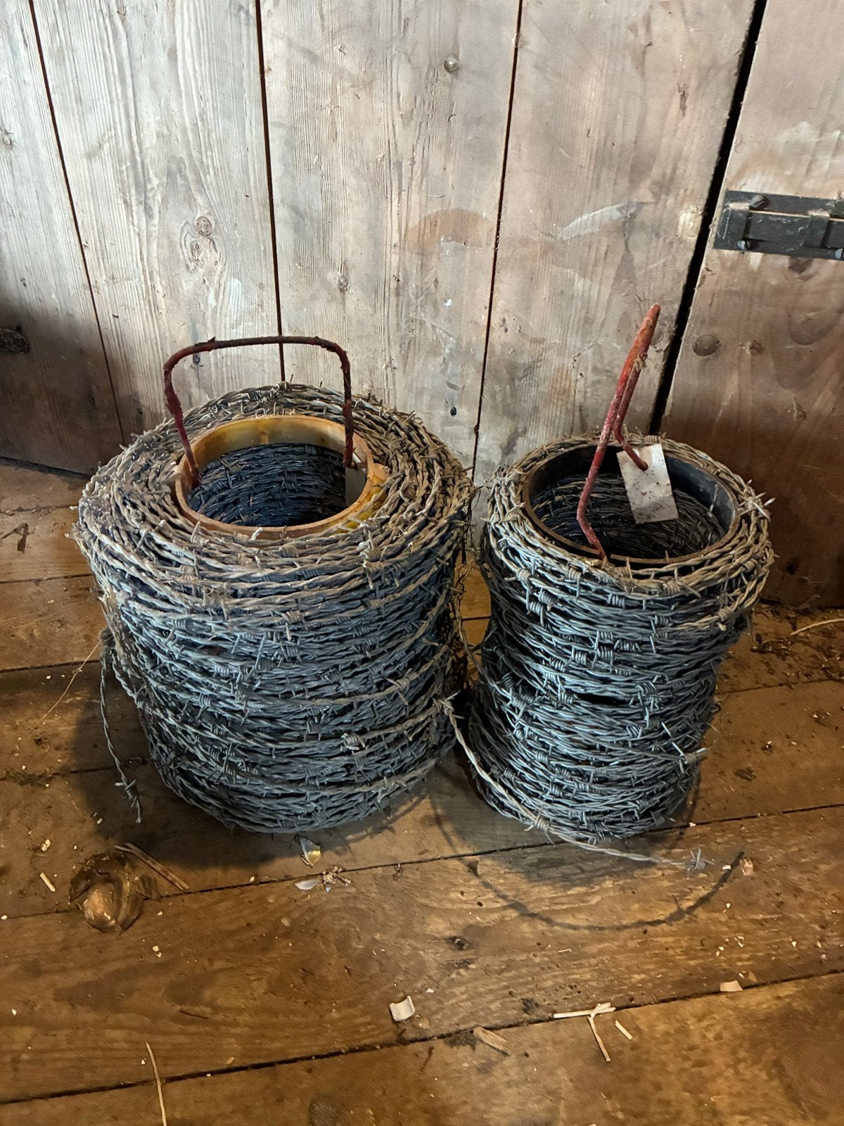 Prikkeldraad op rol, Ophalen, Gebruikt, 20 meter of meer, Prikkeldraad