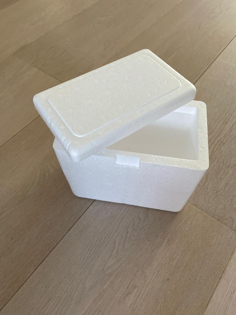Piepschuim Koelbox 14x19x21 cm, Ophalen, Zo goed als nieuw