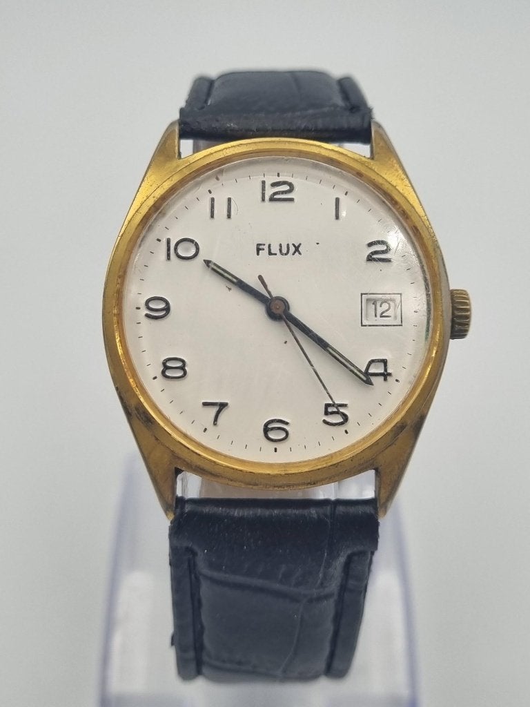 Vintage Mechanische Flux Polshorloge ( 1960's ), Overige merken, Overige materialen, Verzenden, Polshorloge