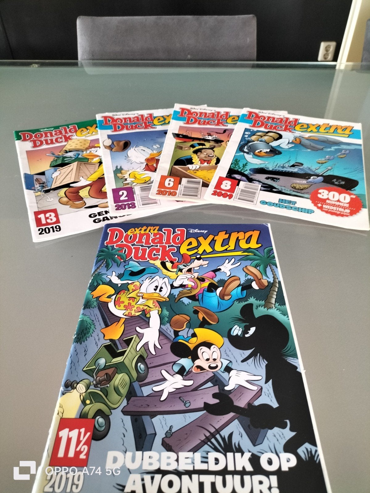 Donald Duck Extra en Dubbeldik Nummer - 5 stripboeken, Ophalen, Gelezen