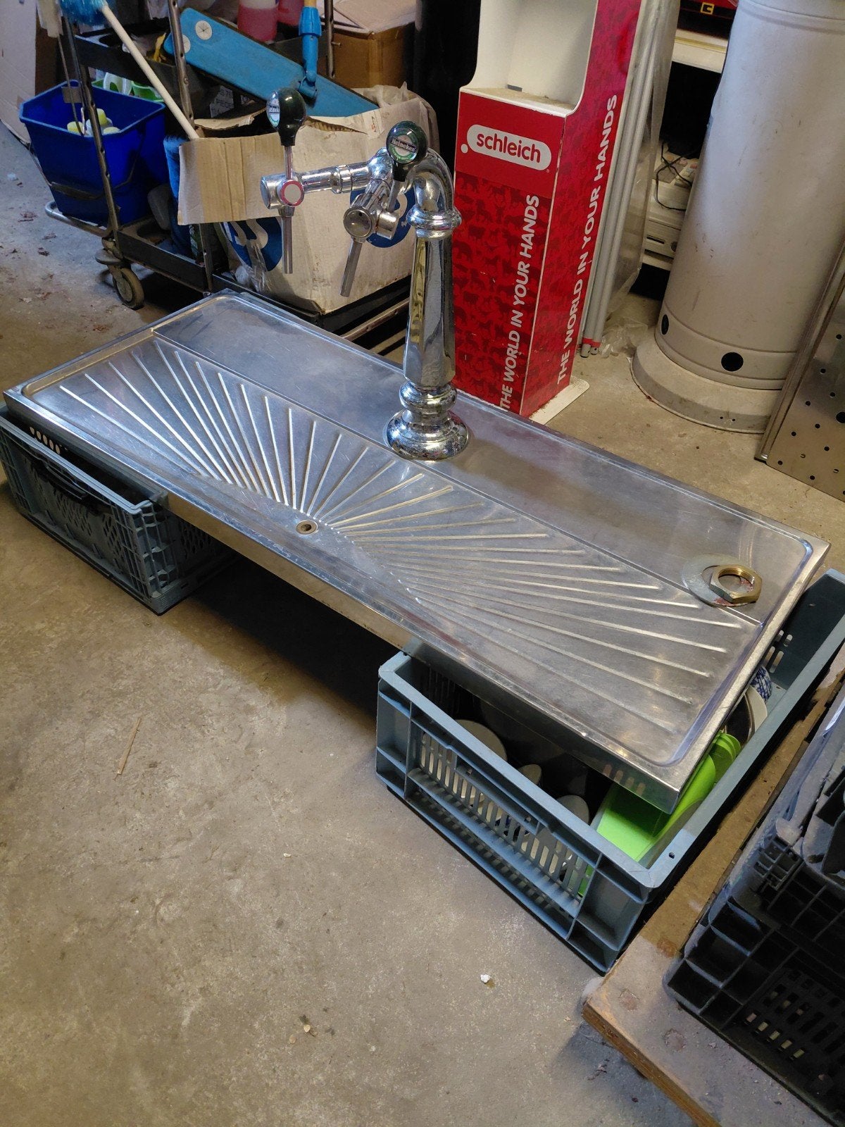 Dubbele biertapkraan met lekblad, Witgoed en Apparatuur, Thuistaps, Ophalen, Overige merken