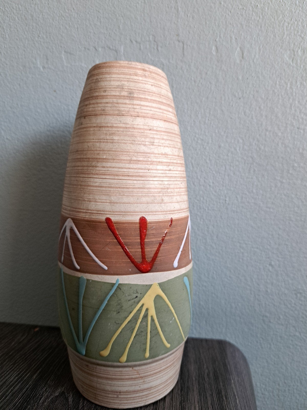 Vintage West Germany Keramiek Vaas - Gemerkt 201-20, Antiek en Kunst, Antiek | Vazen, Ophalen of Verzenden