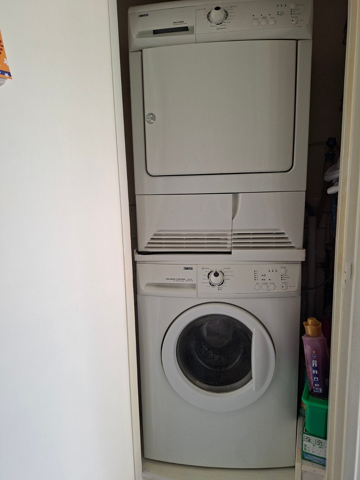 wasmachine en droger, zanussi, Ophalen, Gebruikt, 1200 tot 1600 toeren