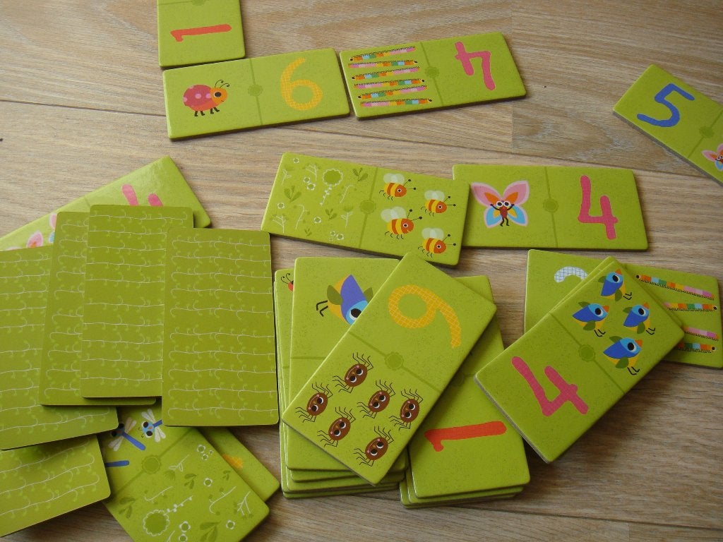 Rekenen Rekenspel DJECO Domino 28 pcs; ALS NIEUW, Ophalen of Verzenden, Zo goed als nieuw, Rekenen