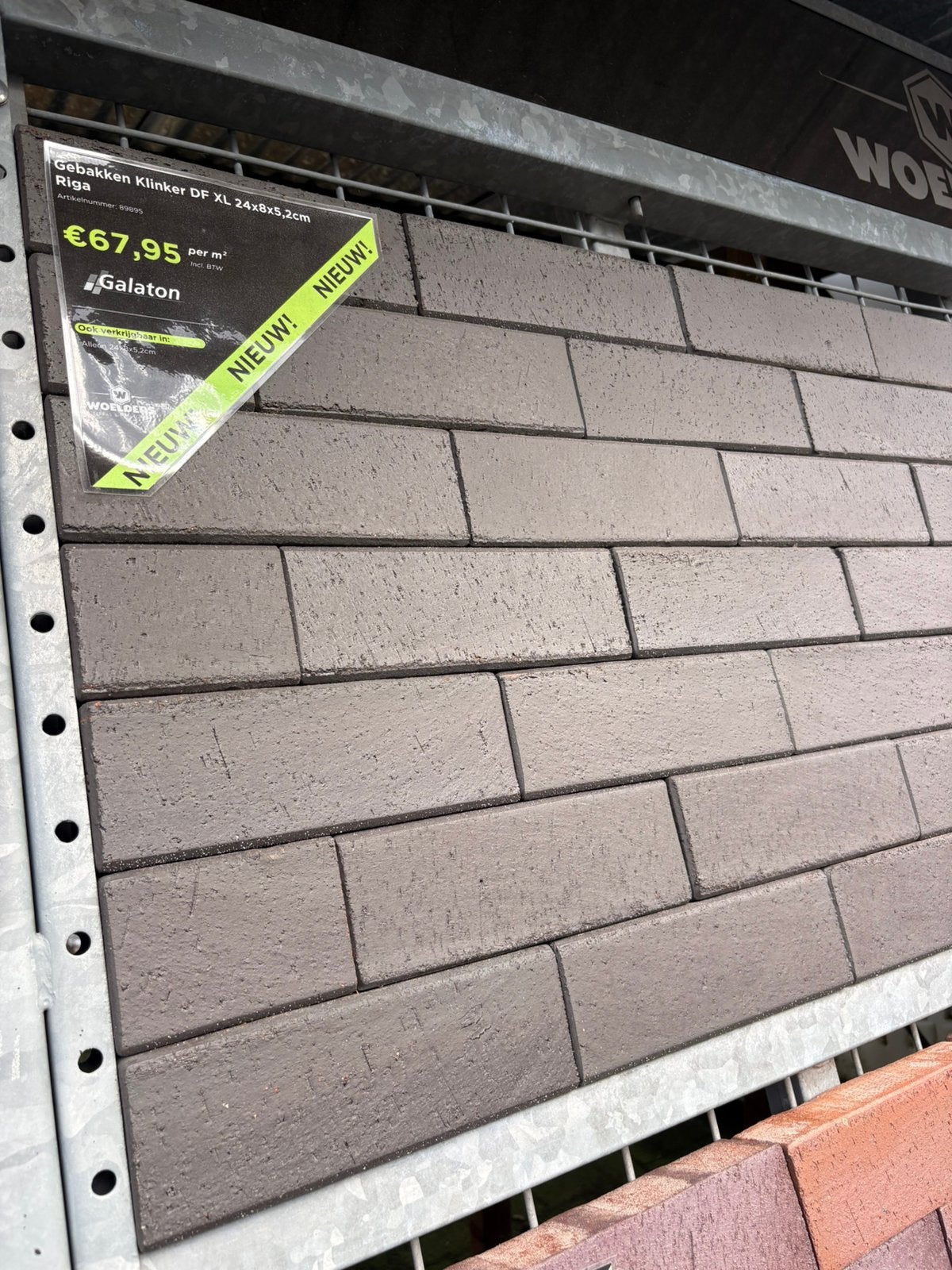 Gebakken Klinker DF XL 24x8x5,2cm Riga, Tuin en Terras, Ophalen, Nieuw, Overige materialen, Overige typen