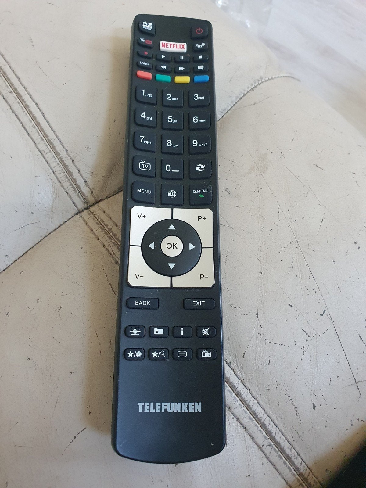 Telefunken afstandsbediening met Netflix-knop, Ophalen, Gebruikt, Origineel, Tv