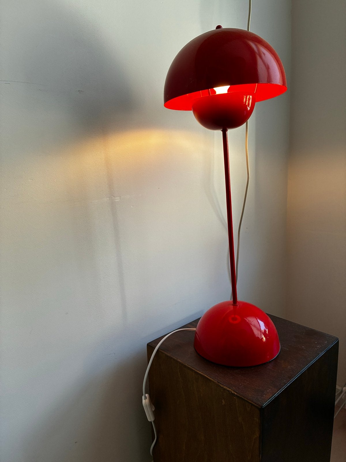 Vintage Flowerpot VP3 Tafellamp - Verner Panton Stijl, Ophalen