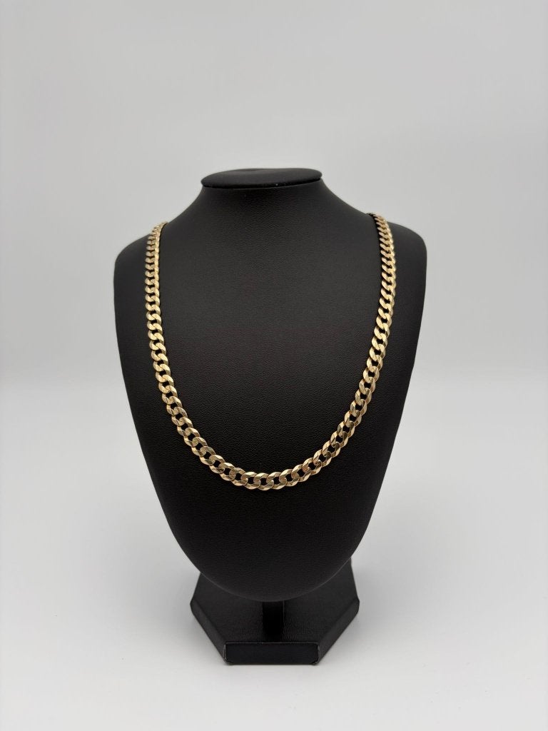 14K Goud Cuban Link ketting, Sieraden, Tassen en Uiterlijk, Verzenden, Zo goed als nieuw, Goud, Goud