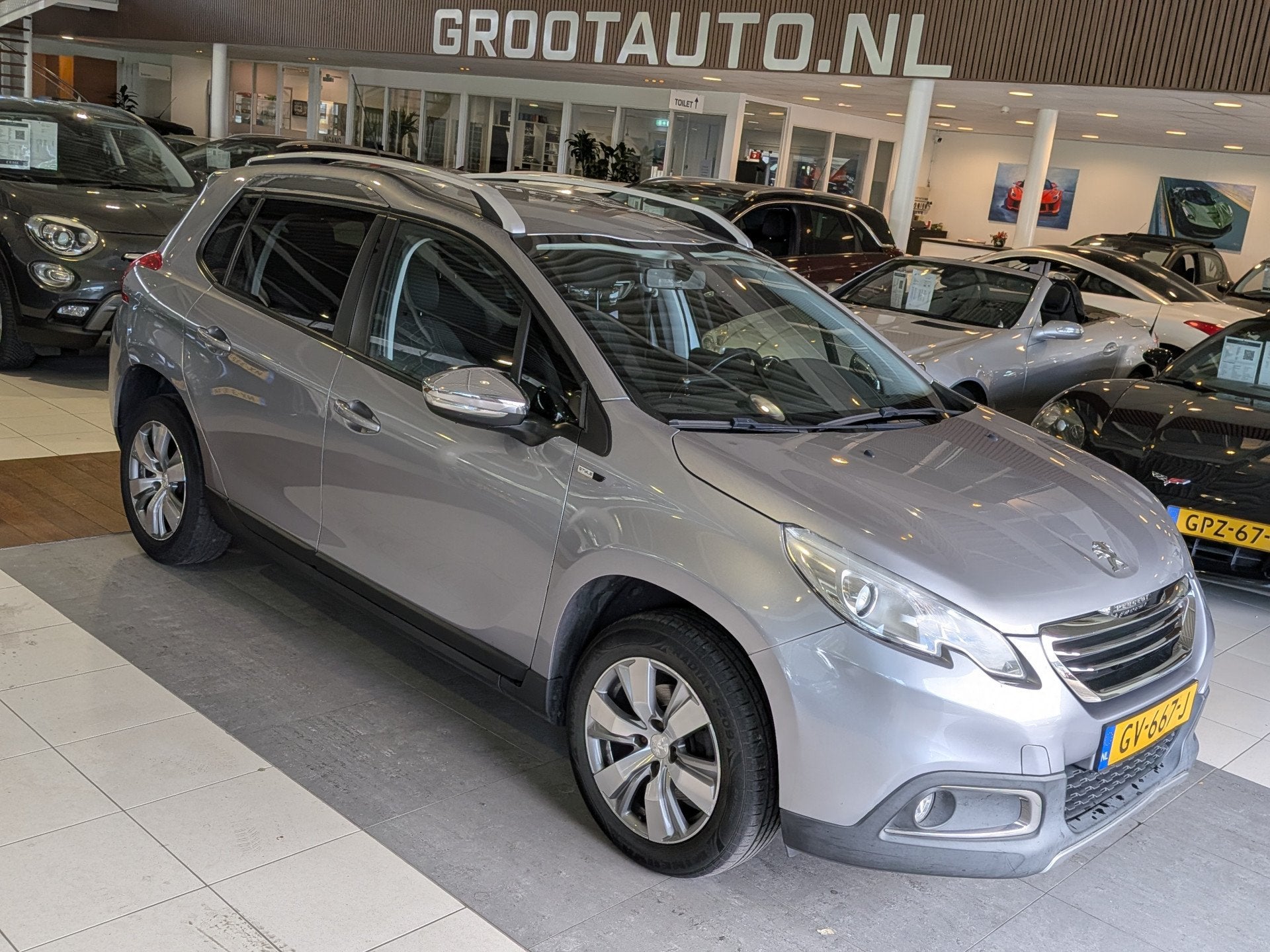 Peugeot 2008 1.2 PureTech Style Airco, Stuurbekrachtiging, Auto's, Peugeot, Stof, Gebruikt, Euro 6, 1270 kg