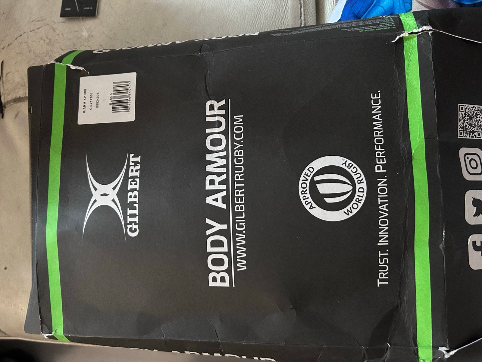 Gilbert Body Armour Rugby Bescherming - Maat L, Ophalen of Verzenden, Zo goed als nieuw