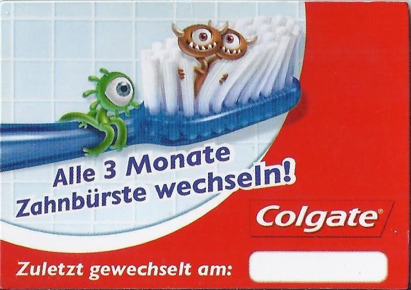 Km367 koelkastmagneetje colgate tandenborstel, Ophalen of Verzenden, Zo goed als nieuw