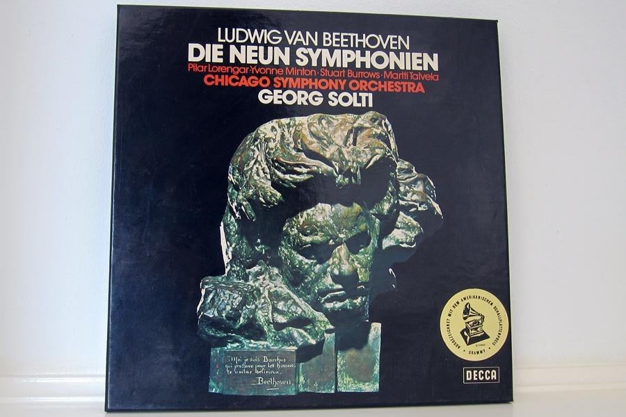 Ludwig van Beethoven 10 LPs platenbox met alle Symphonien, Gebruikt, Overige typen, Inclusief boekje, Ophalen of Verzenden