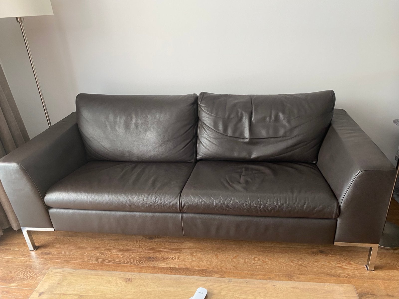 Te koop ruime tweezits bank van Montel, Ophalen, Strak, Gebruikt, Tweepersoons