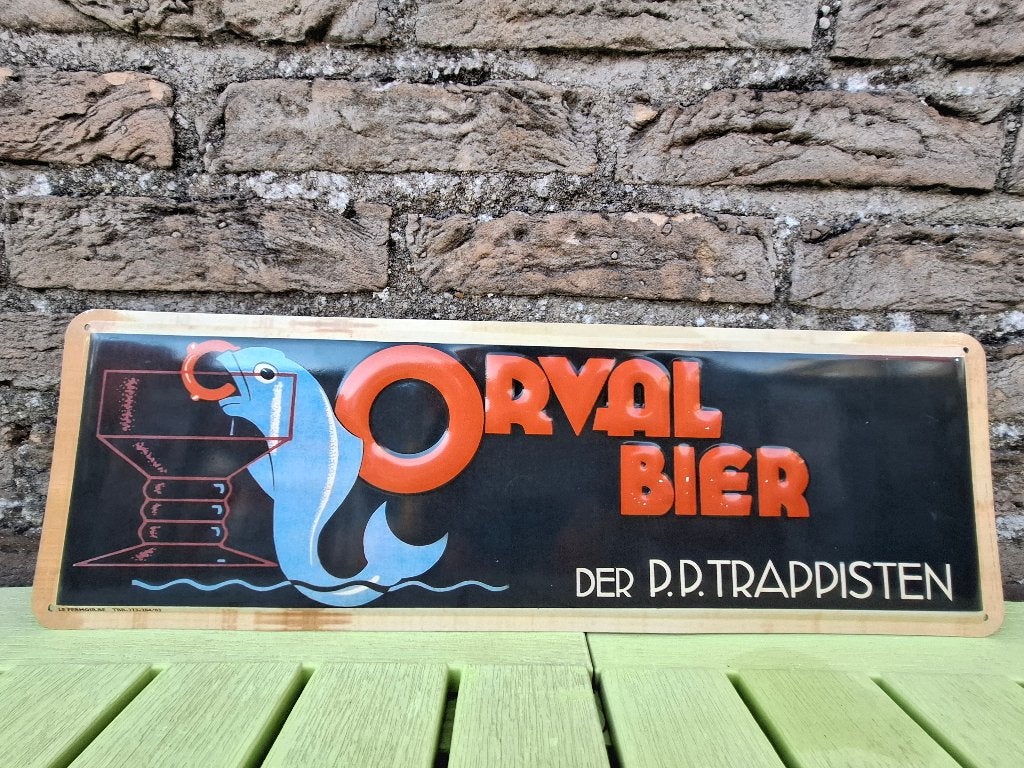 Reclamebord Orval - Zeldzame Nederlandstalige versie, Ophalen of Verzenden, Nieuw, Reclamebord, Plaat of Schild, Overige merken