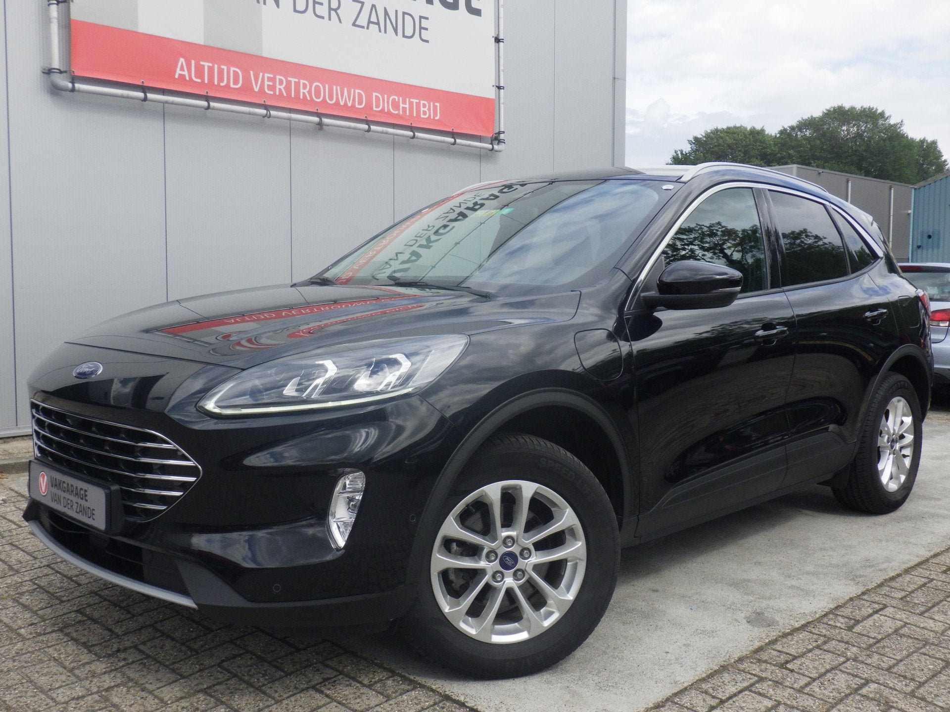 Ford Kuga 2.5 PHEV AUT Plug-In Hybride Titanium, Camera, Cru, Auto's, Ford, Stof, Gebruikt, Zwart, 4 cilinders