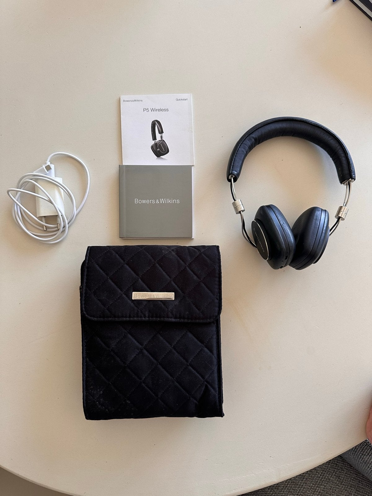 Bowers & Wilkins P5 Wireless On-Ear Koptelefoon Zwart, Ophalen, Bluetooth, On-ear, Zo goed als nieuw