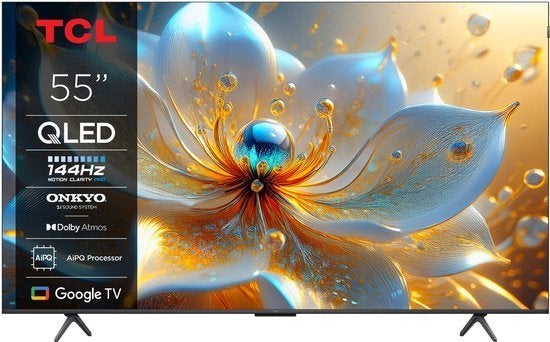 Televisie TCL 55T8C, 120 Hz, 100 cm of meer, 4k (UHD), Smart TV