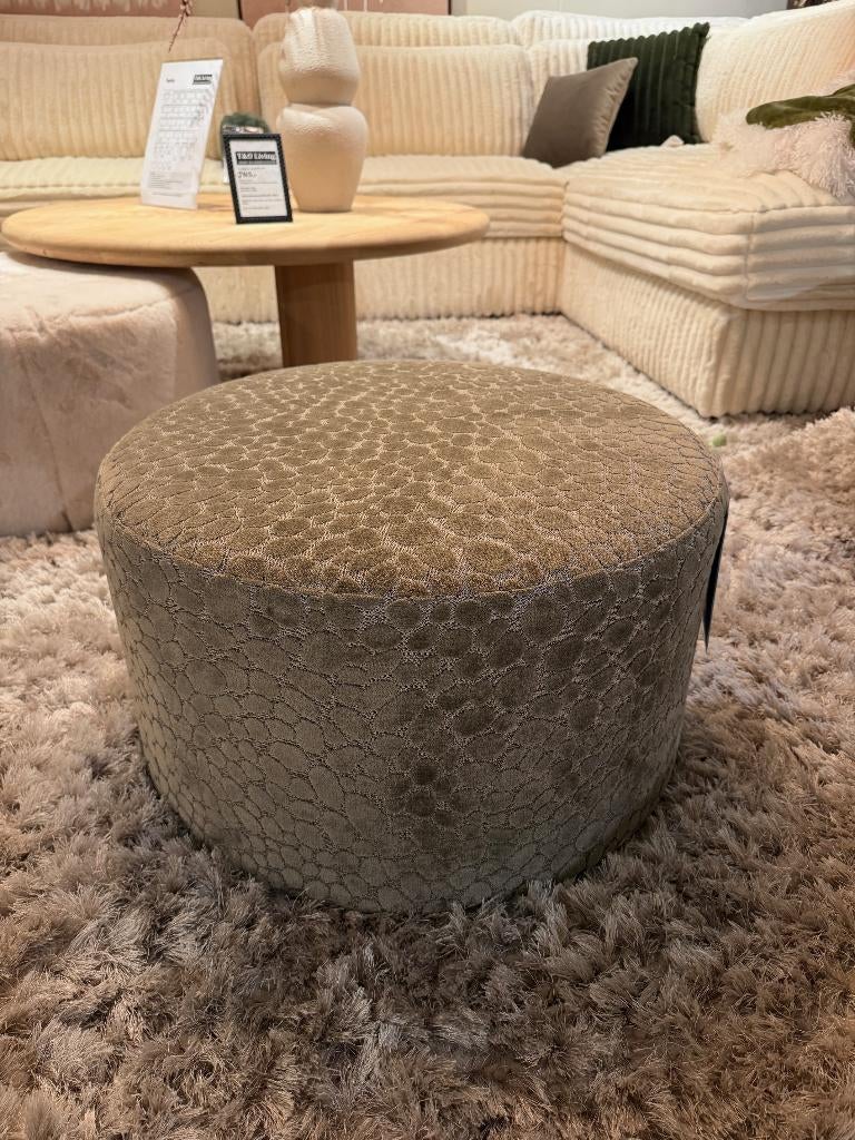 Poef Slangen print, Rond, Nieuw, Minder dan 50 cm, Ophalen of Verzenden