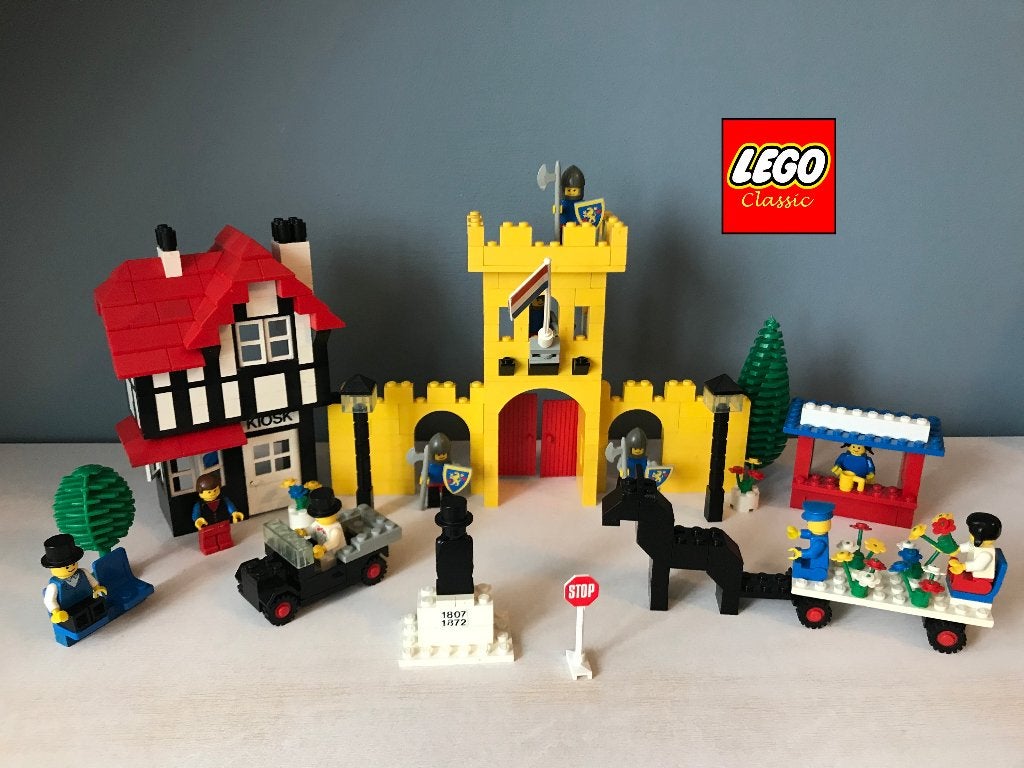 Legoland 1592 Dorp met kasteel (NL versie, 1983), Gebruikt, Lego, Ophalen of Verzenden, Complete set