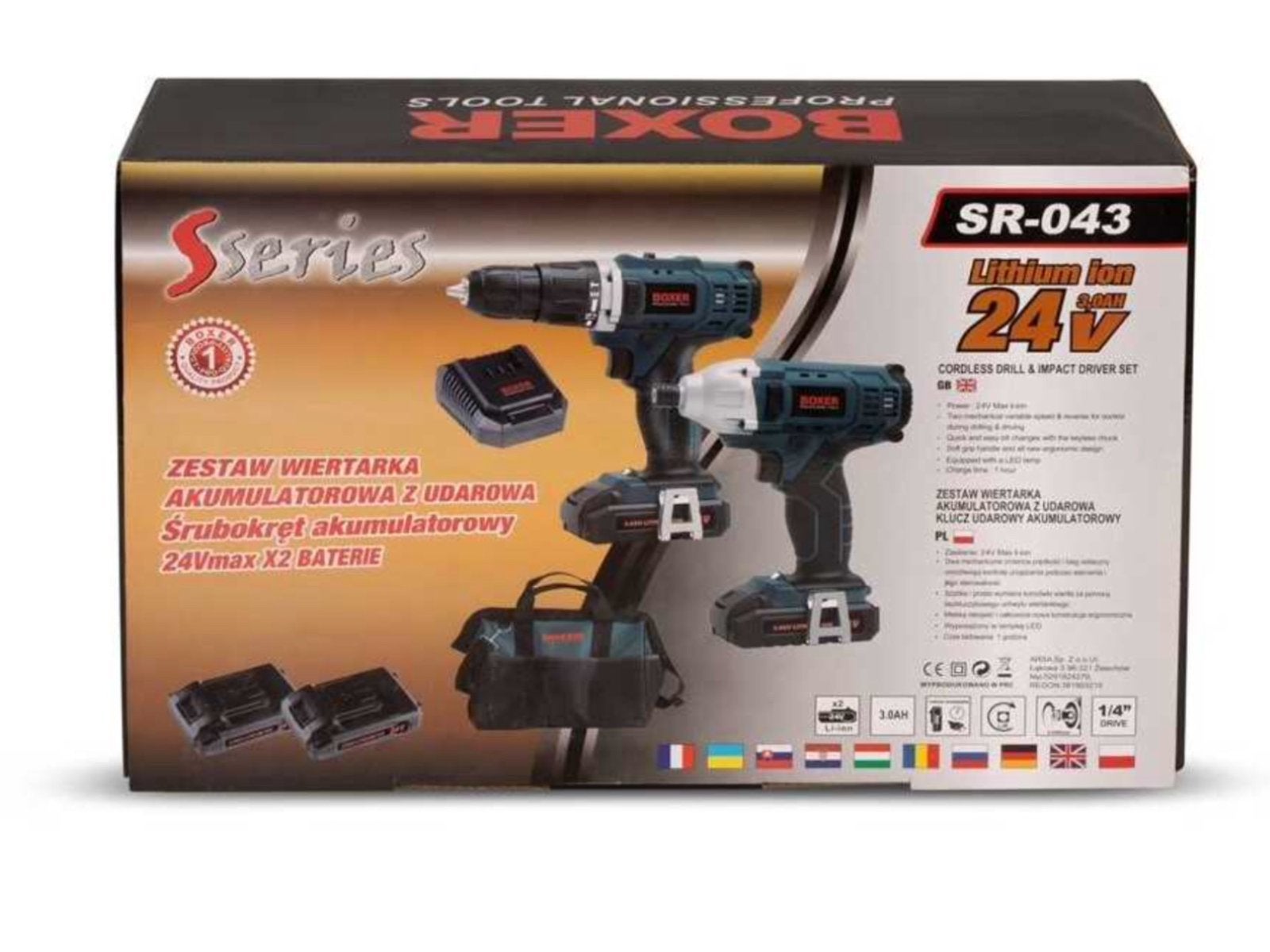 24 v slagschroevendraaier en Boor schroefmachine 2 accu,s, Ophalen of Verzenden, Nieuw, Boor- en Schroefmachine
