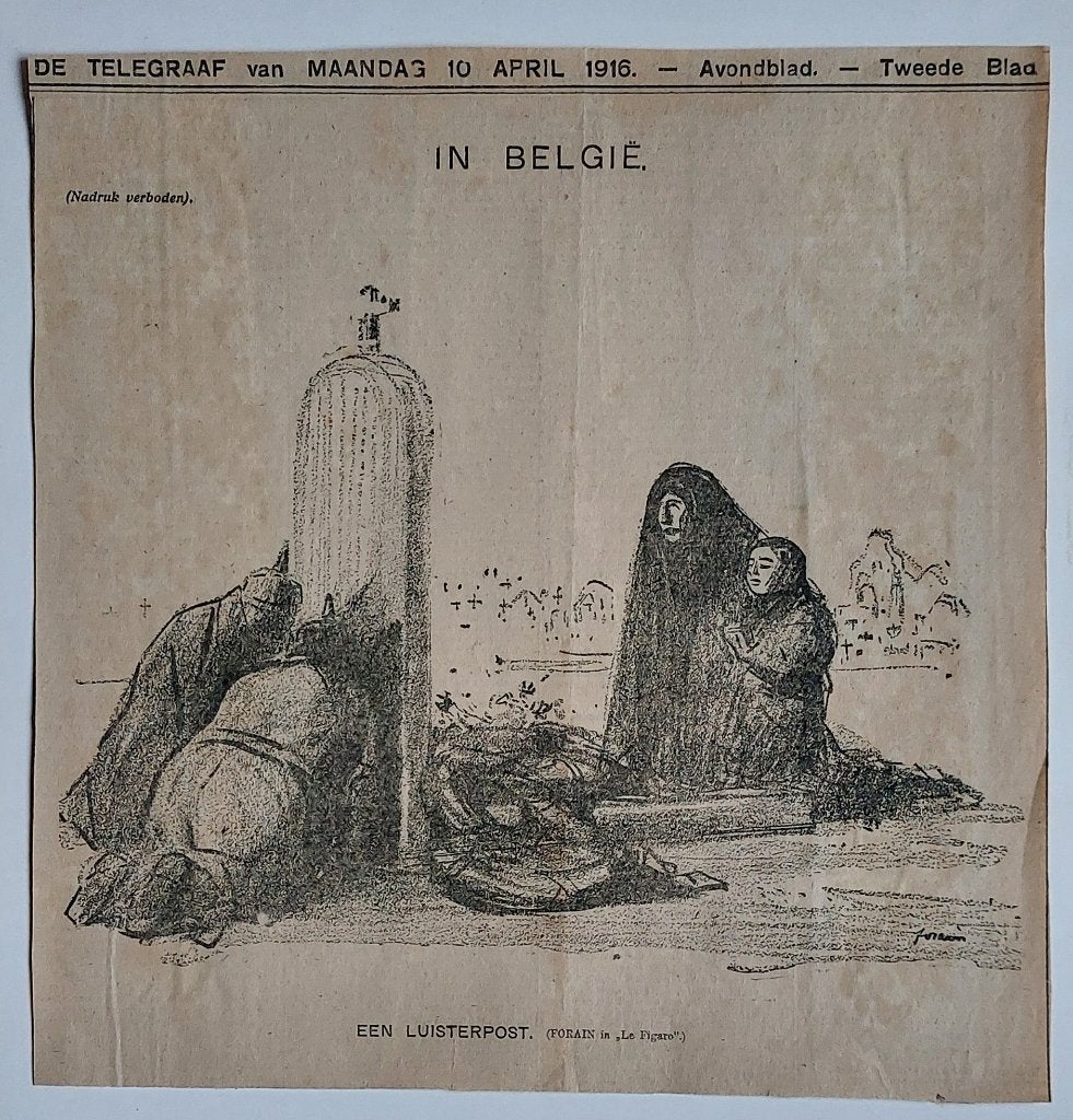 Drie oorlogsprenten uit 1916, Antiek en Kunst, Ophalen of Verzenden