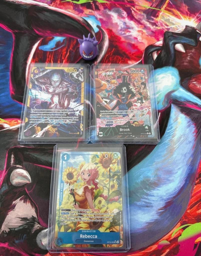 One Piece Kaartenset OP15 - Enel, Rebecca, Brook (Mint), Ophalen of Verzenden, Nieuw