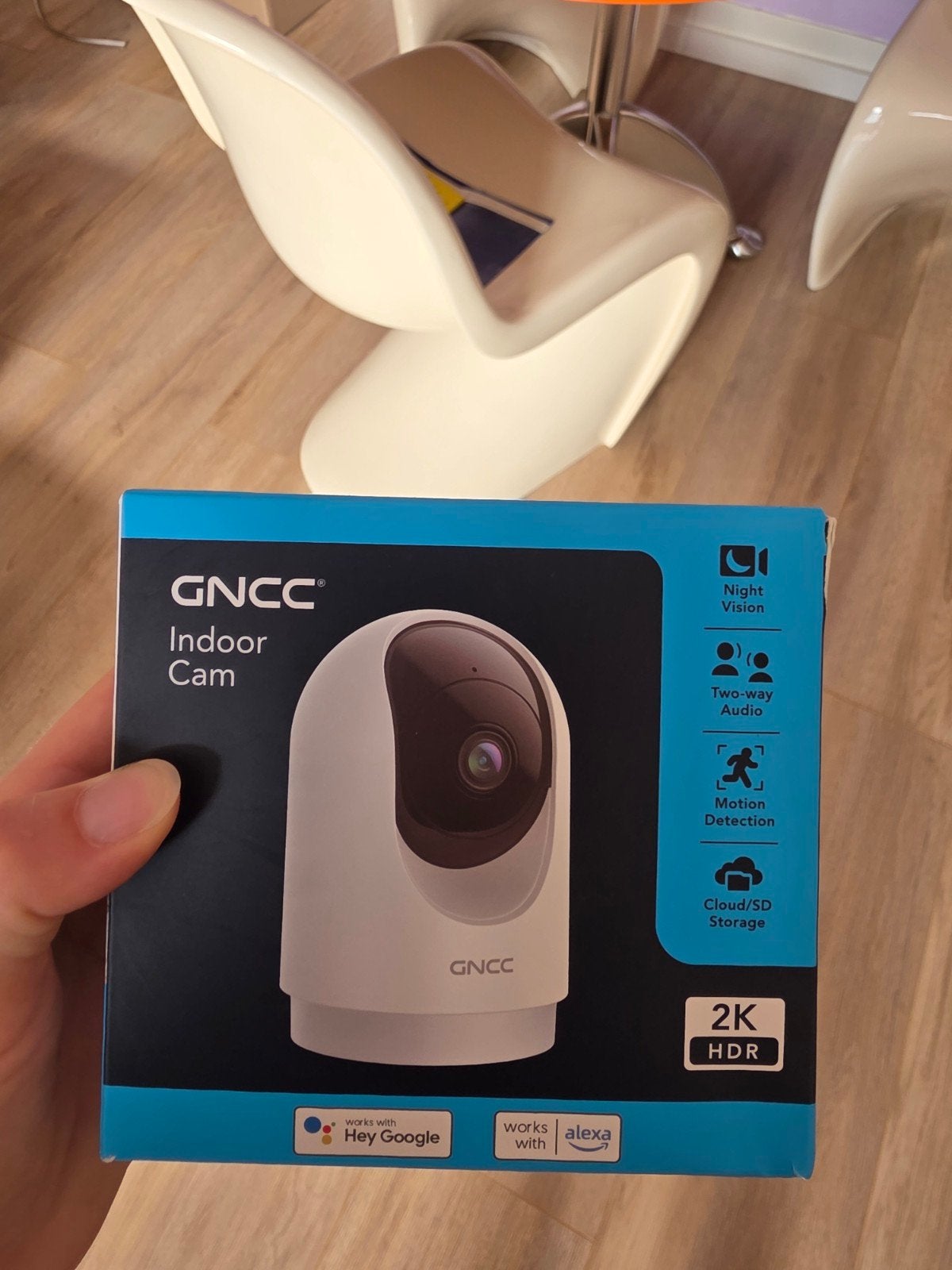 GNCC Indoor Cam 2K HDR Beveiligingscamera, Ophalen of Verzenden, Nieuw, Binnencamera