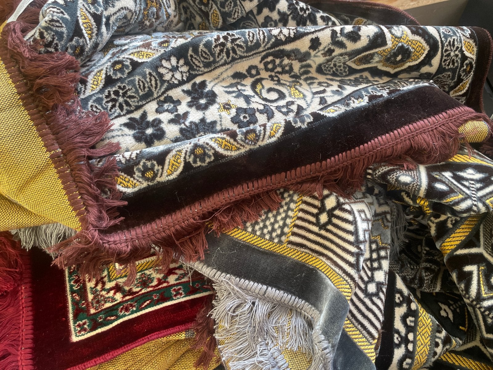 4 Perzische tapijten - 160x250 cm - Setprijs, Ophalen, Gebruikt, Zwart, 150 tot 200 cm
