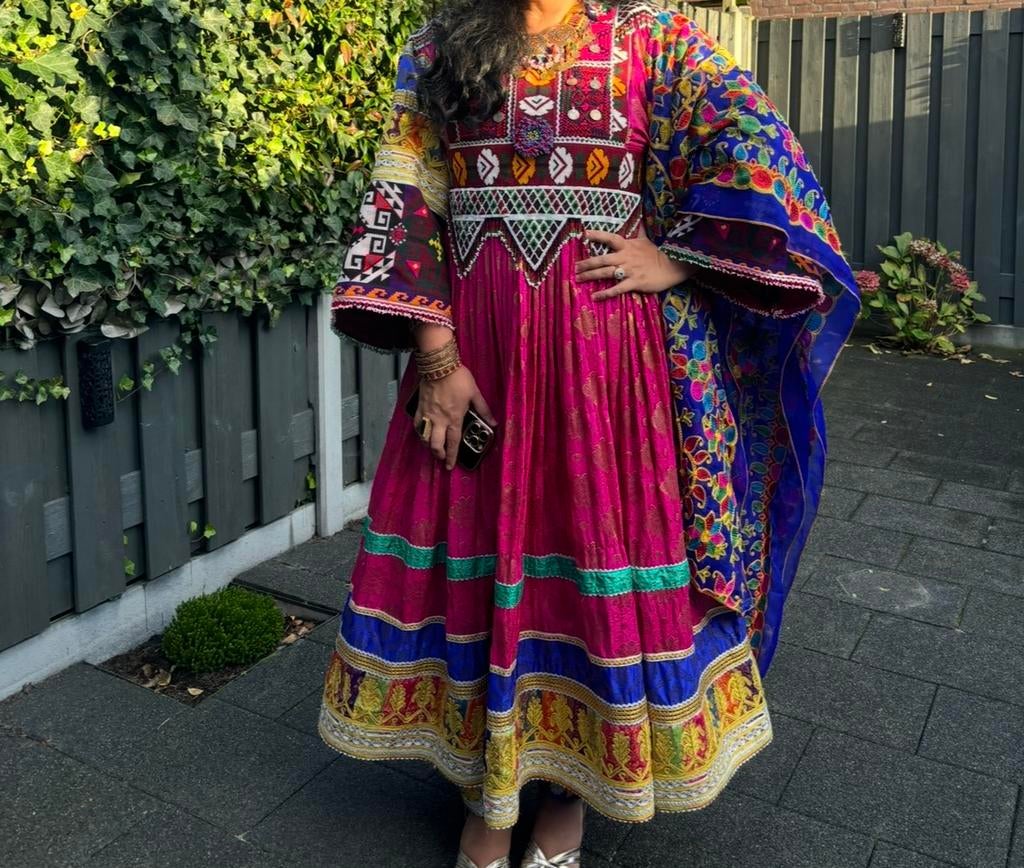 Afghaanse jurk / Afghani, Ophalen of Verzenden, Zo goed als nieuw, Maat 46/48 (XL) of groter, Carnaval