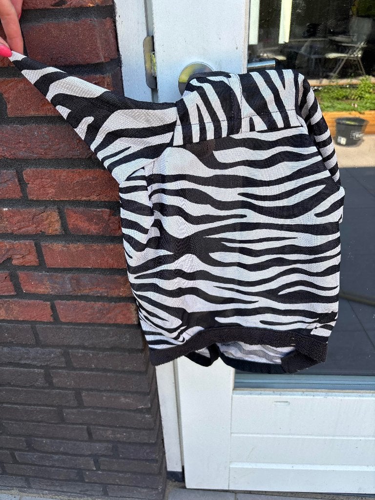Vliegenmasker Waldhausen - Zebra - Maat Full, Ophalen of Verzenden, Zo goed als nieuw, Vliegenmasker, Full