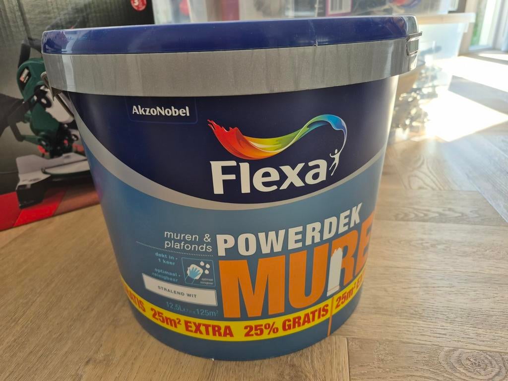 Flexa powerdek stralend wit, Ophalen of Verzenden, Nieuw, Wit