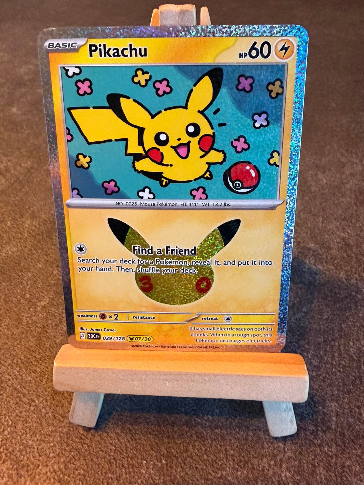 Pikachu 29 (07/30) Pokémon Celebration 30th, Ophalen of Verzenden, Zo goed als nieuw