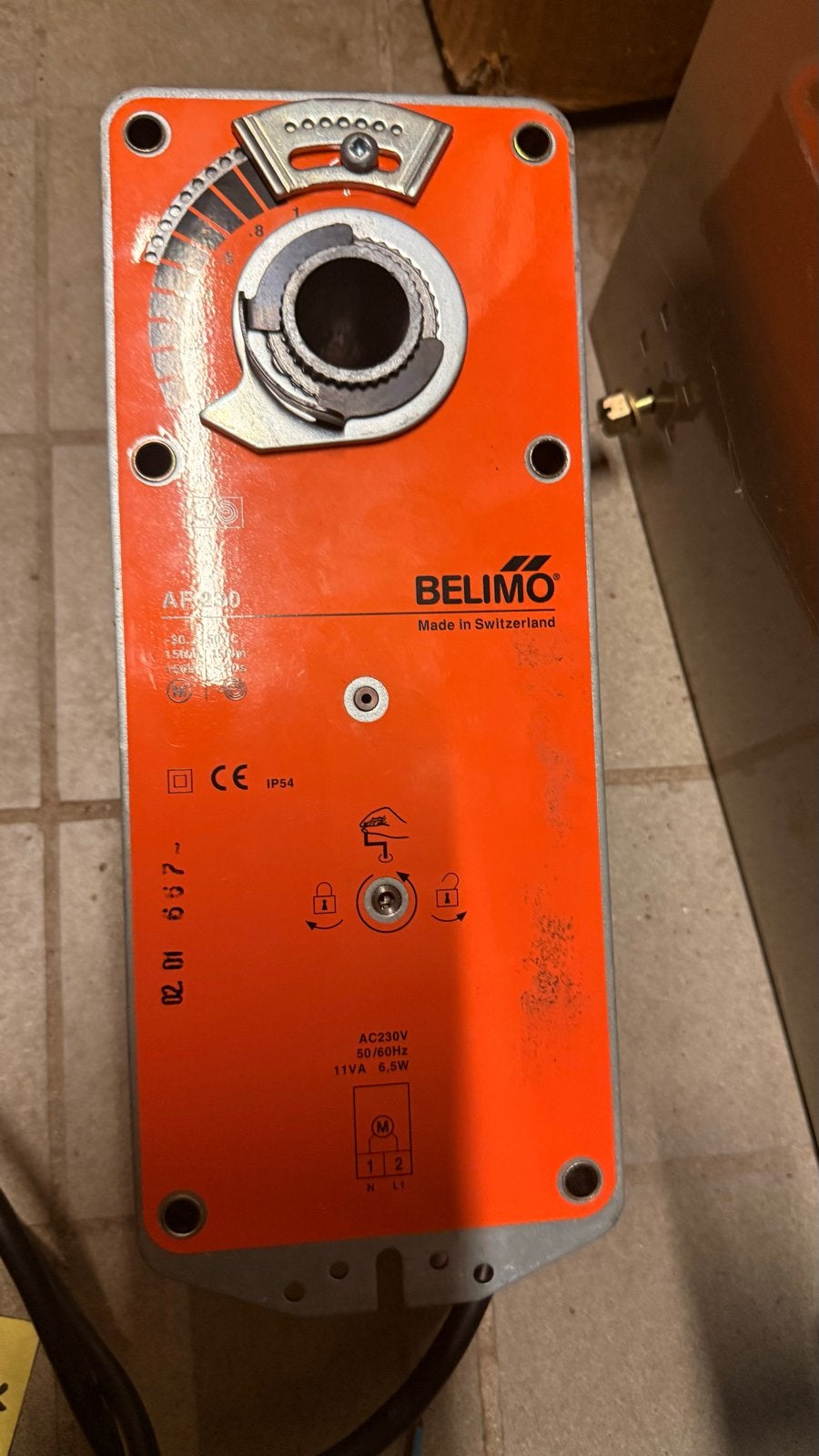 Belimo AF230 Luchtklepactuator 230V 15Nm - Ventilatiesysteem, Ophalen of Verzenden, Gebruikt, Ventilator
