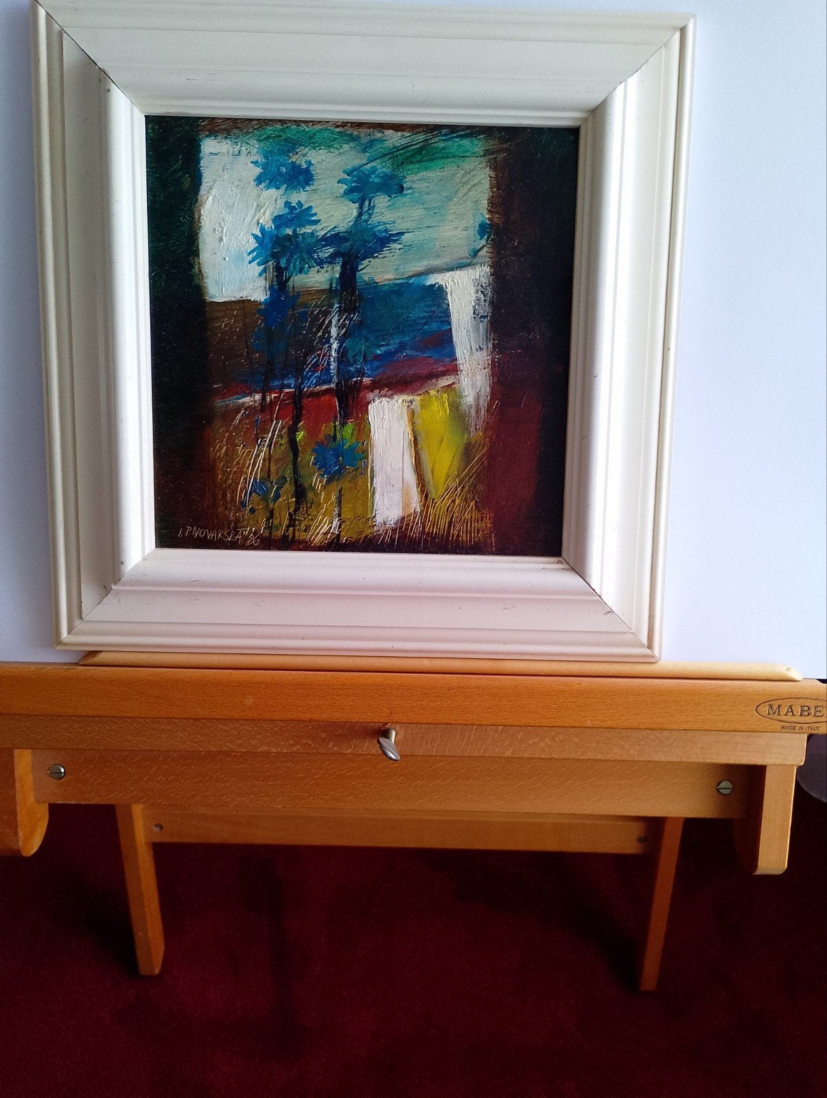 Abstract olieverfschilderij van Jana Pivovarská, Antiek en Kunst, Ophalen