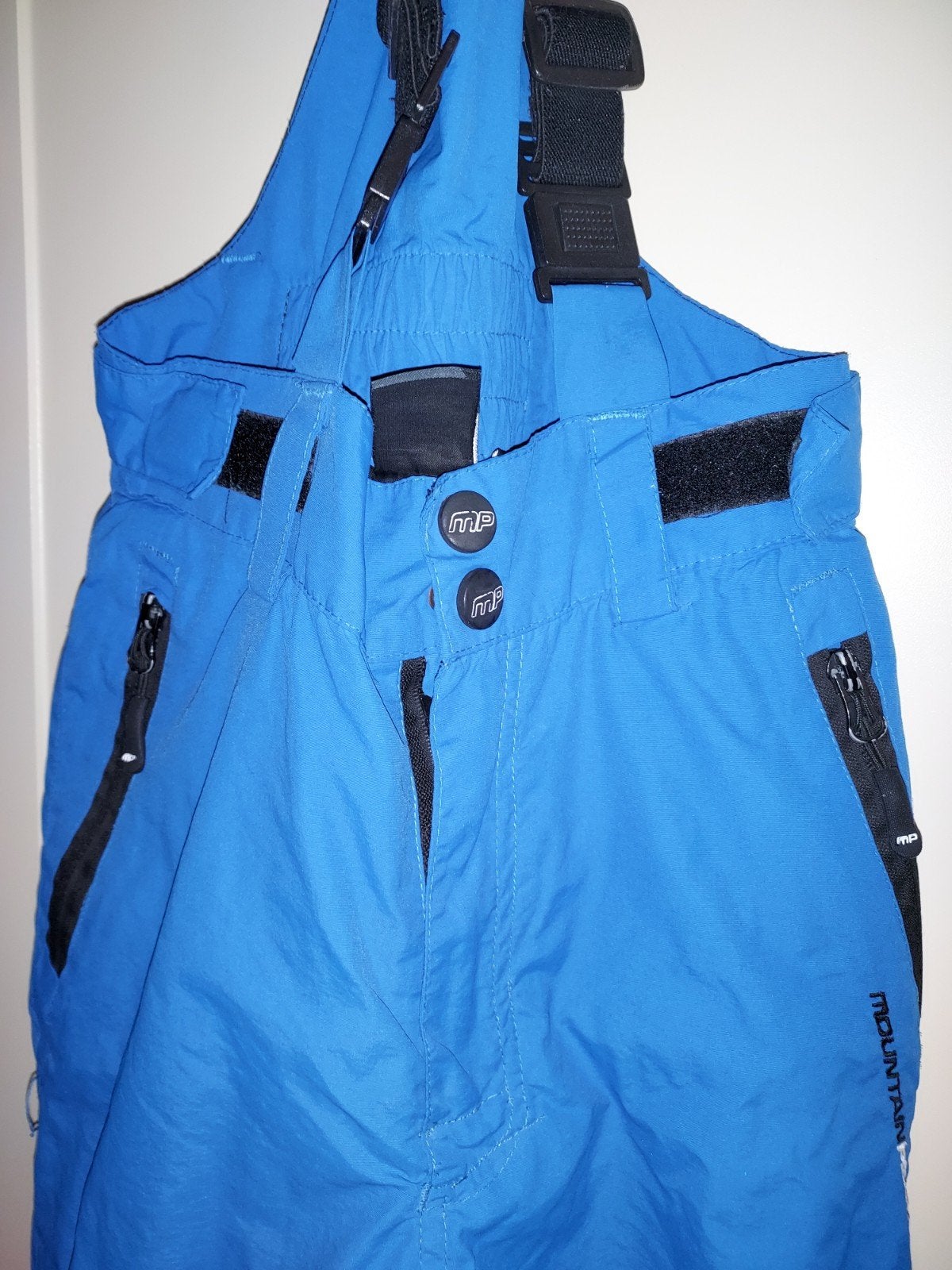 Blauwe Mountain Peak Skibroek met Bretels, Ophalen, Zo goed als nieuw, Broek