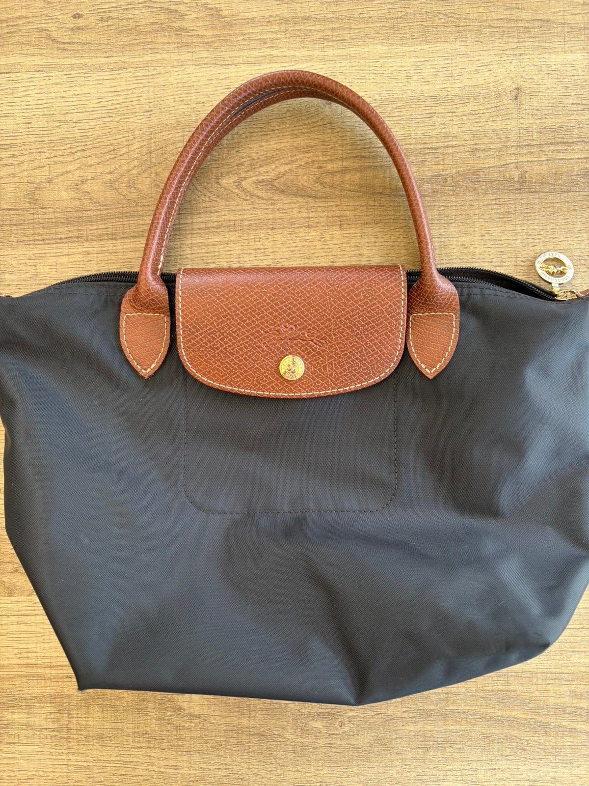 Longchamp Le Pliage S zwart origineel!, Ophalen of Verzenden, Zo goed als nieuw, Zwart, Handtas