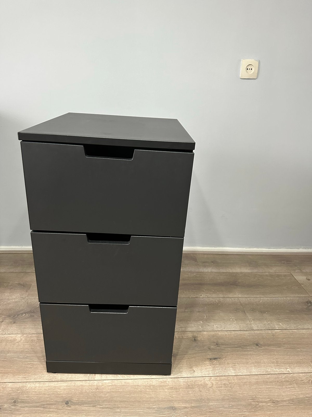 IKEA NORDLI ladekast - 3 lades - antraciet/zwart, Huis en Inrichting, Kasten | Ladekasten, Ophalen, Minder dan 50 cm, Gebruikt