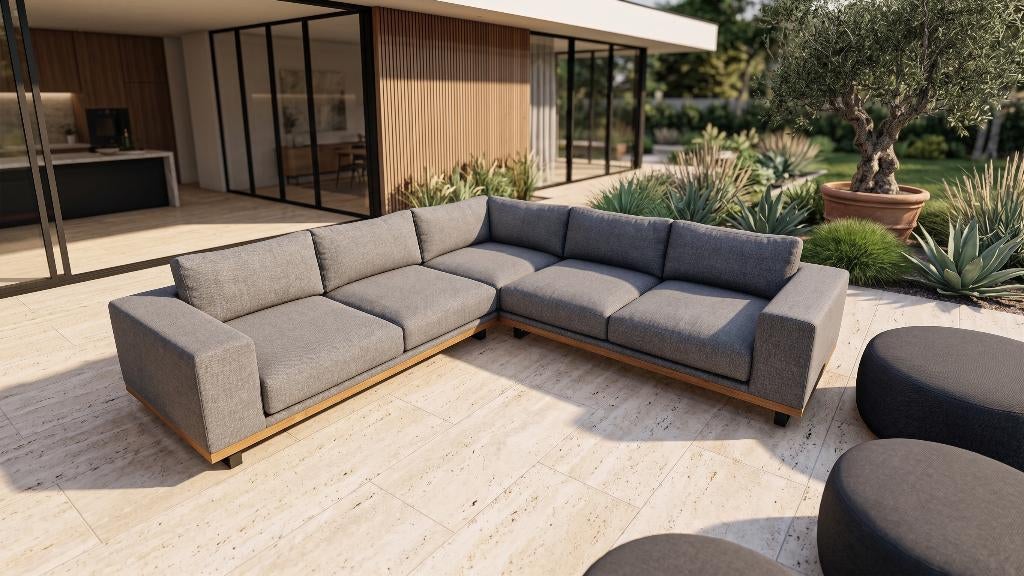 Flow Sunbrella Hoekbank SALE, Ophalen, Zo goed als nieuw, Overige materialen